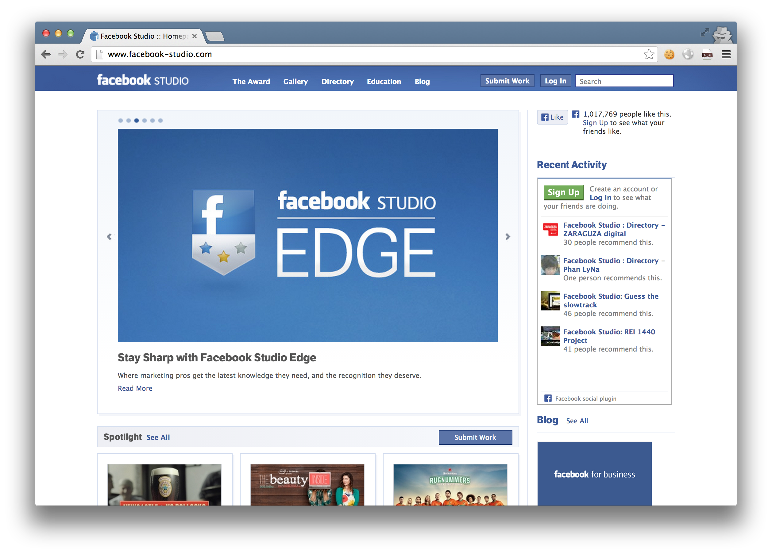 Content Types and XSS Facebook Studio Jack